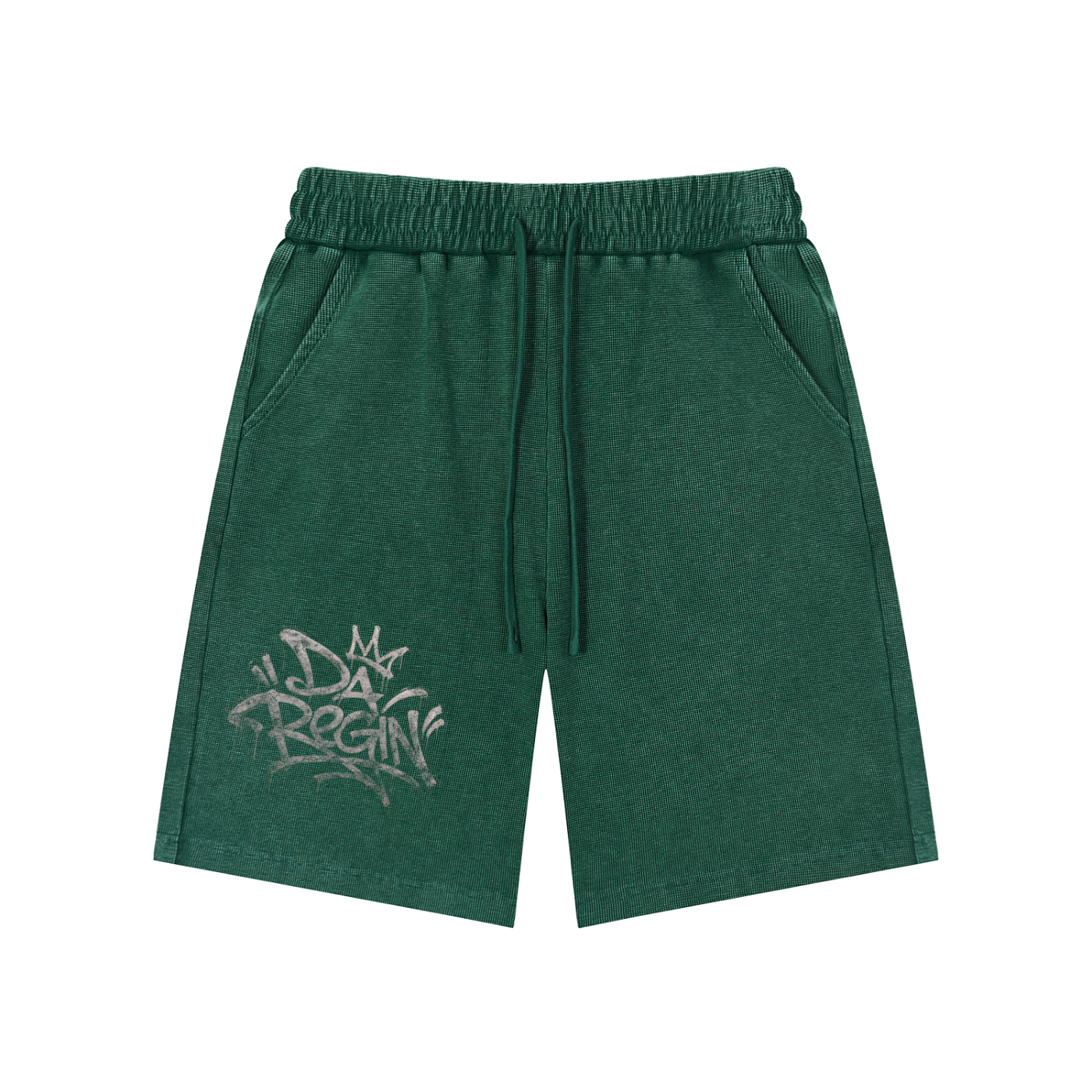 Da regin Mineral Wash Waffle Knit Shorts