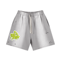 Da regin Sun Fade Distressed Shorts