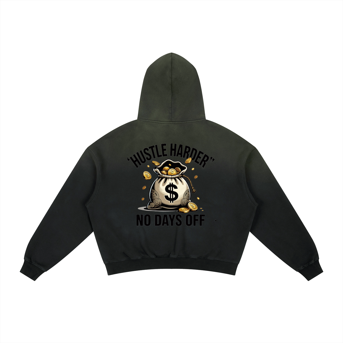 da regin Frayed Sunfade Boxy Fleece Hoodie