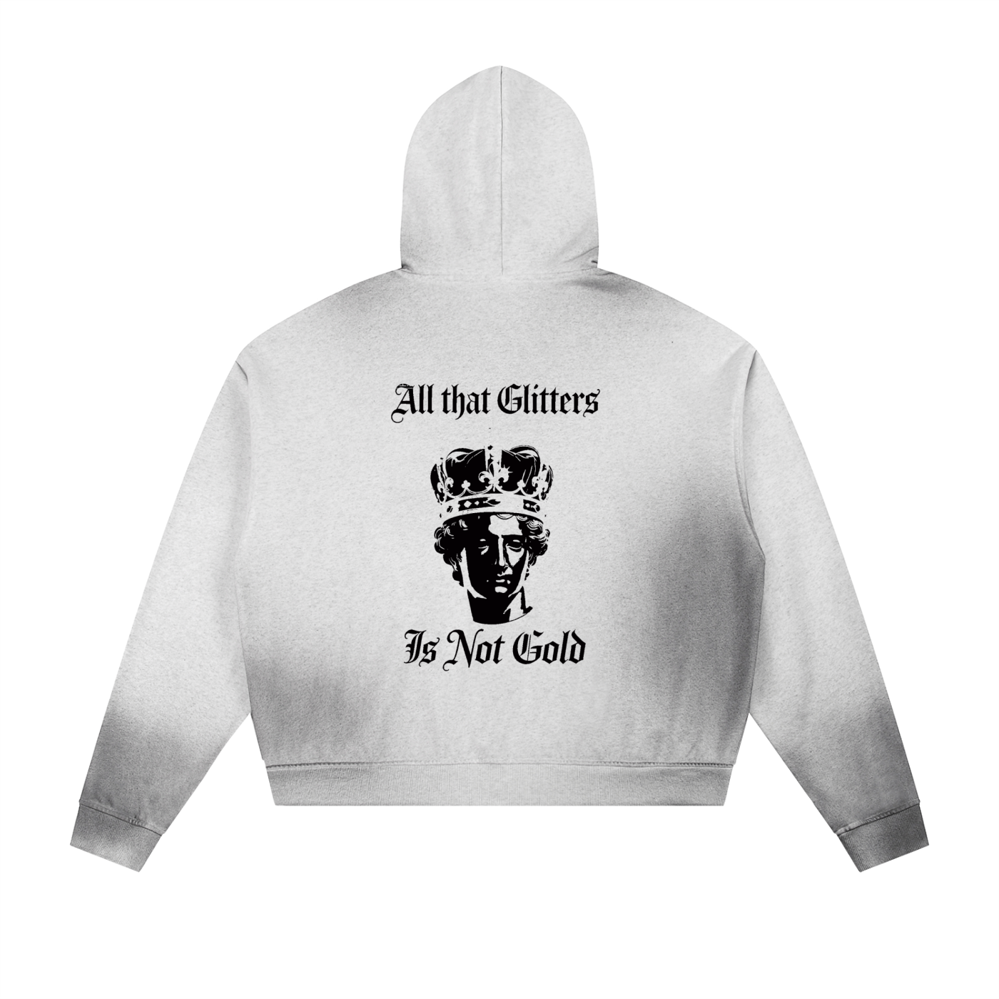 Da regin  Sun Fade Frayed Raw Edge Fleece Zip Hoodie