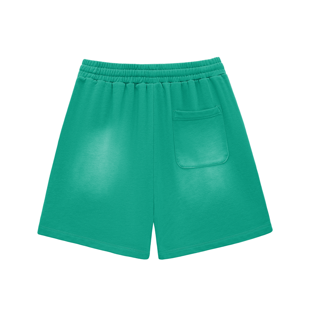 Da regin Sun Fade Raw Edge Cotton Shorts