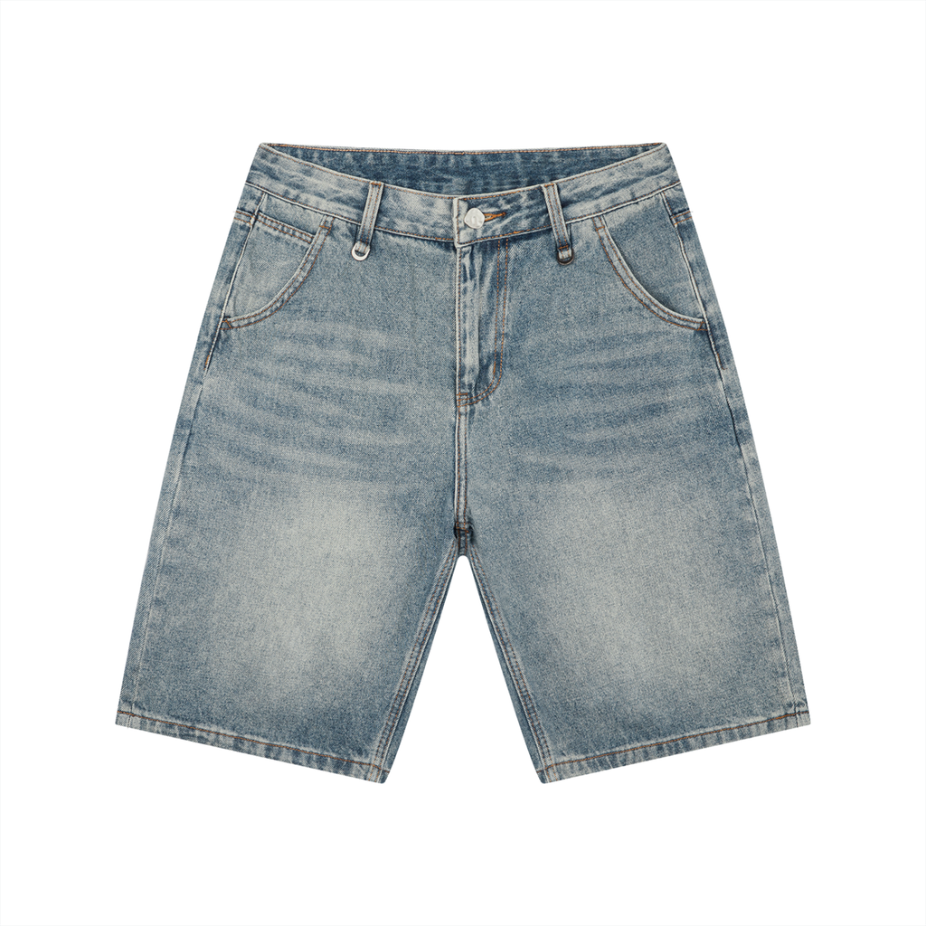 Da regin Men's Vintage Wash Denim Shorts