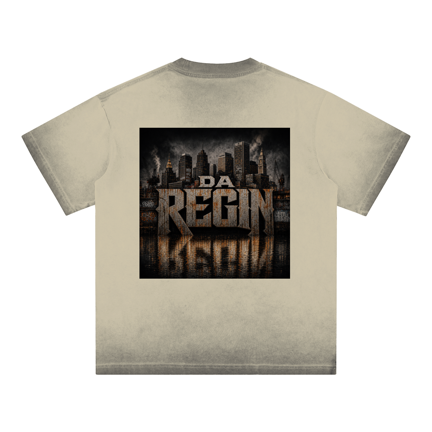 Da regin Reverse Dyed Loose Cotton T-Shirt