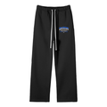 DAREGIN Unisex Solid Color Fleece Straight Leg Pants