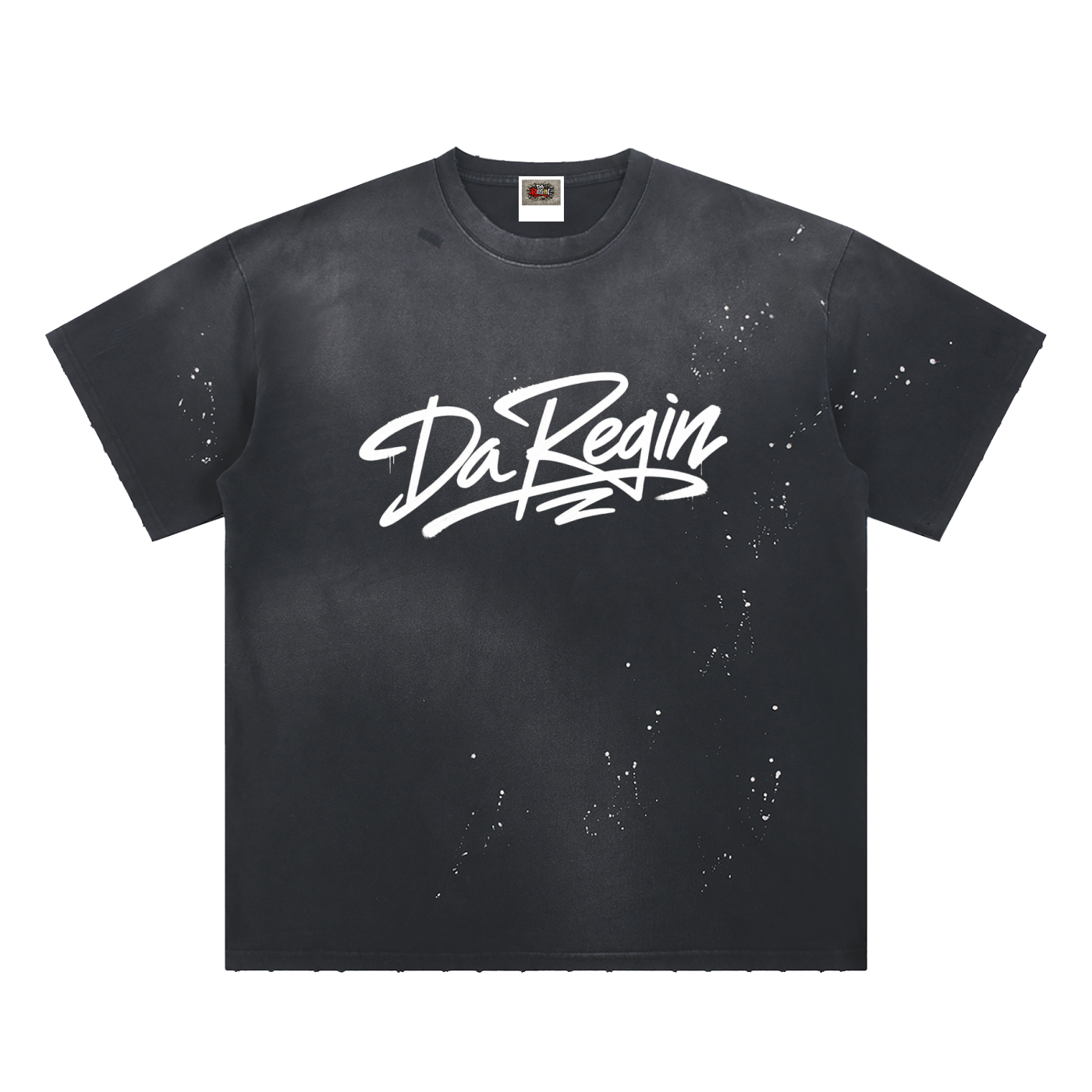 Hada regin nd-Frayed Sunfade Paint Splatter T-Shirt