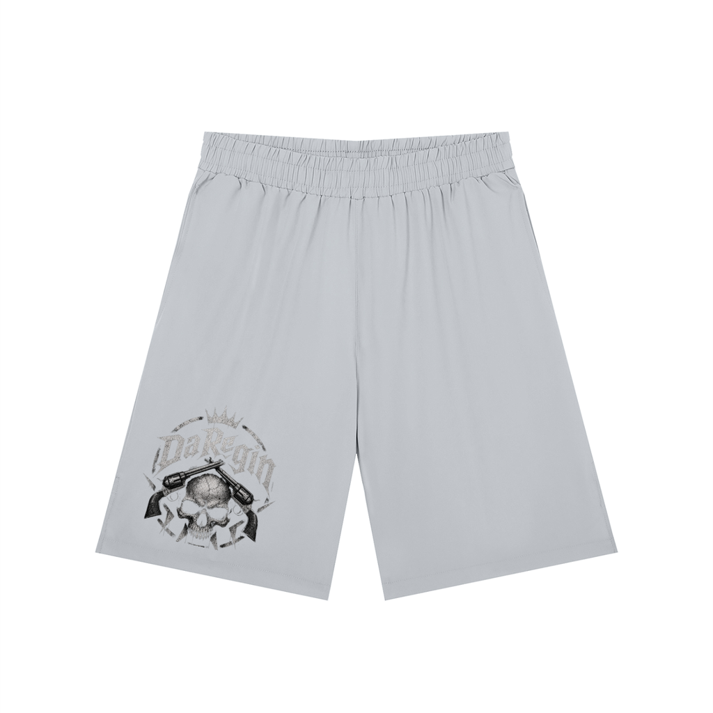 Da regin Men’s Solid Elastic Waist Shorts