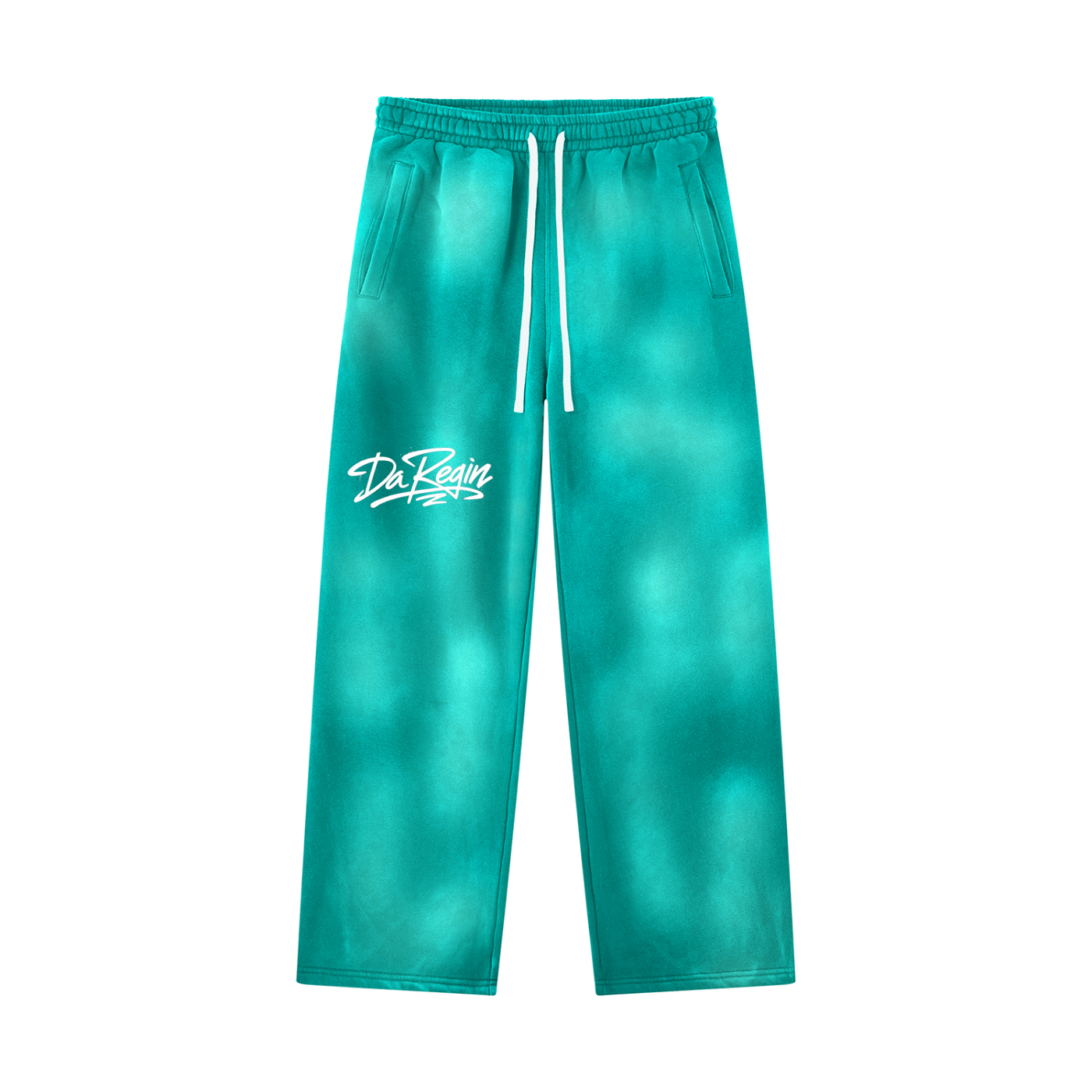 da regin Unisex Sunfade Wide Leg Fleece Sweatpants