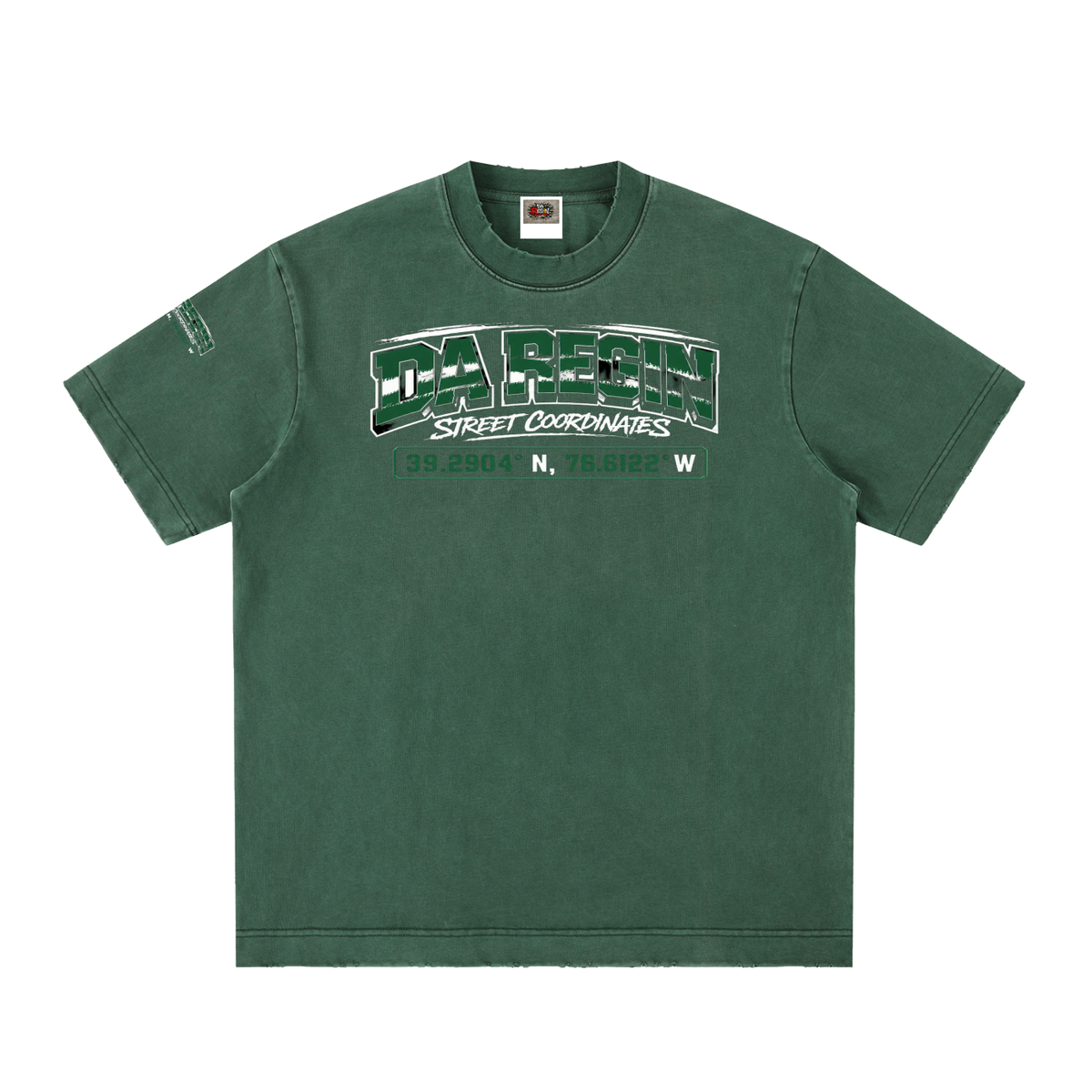 DAREGIN Heavyweight Vintage Washed Frayed T-Shirt