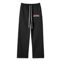 Daregin Unisex Solid Color Fleece Straight Leg Pants