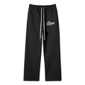 daregin Unisex Solid Color Fleece Straight Leg Pants