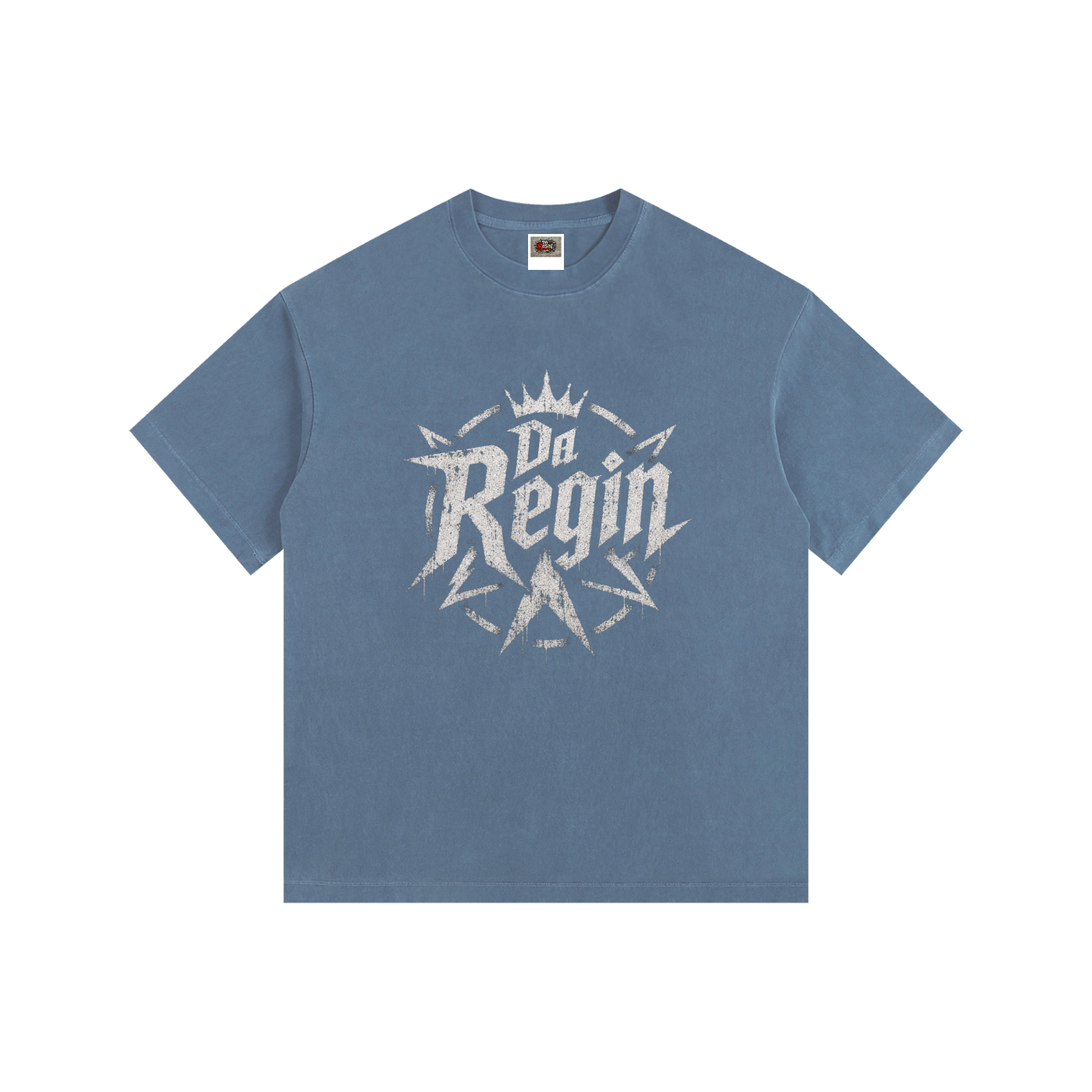 Da regin  2027 Vintage Washed Oversized Cotton T-Shirt