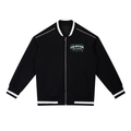 Daregin Contrast Piping Zip Bomber Jacket