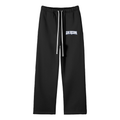 Daregin  Solid Color Fleece Straight Leg Pants