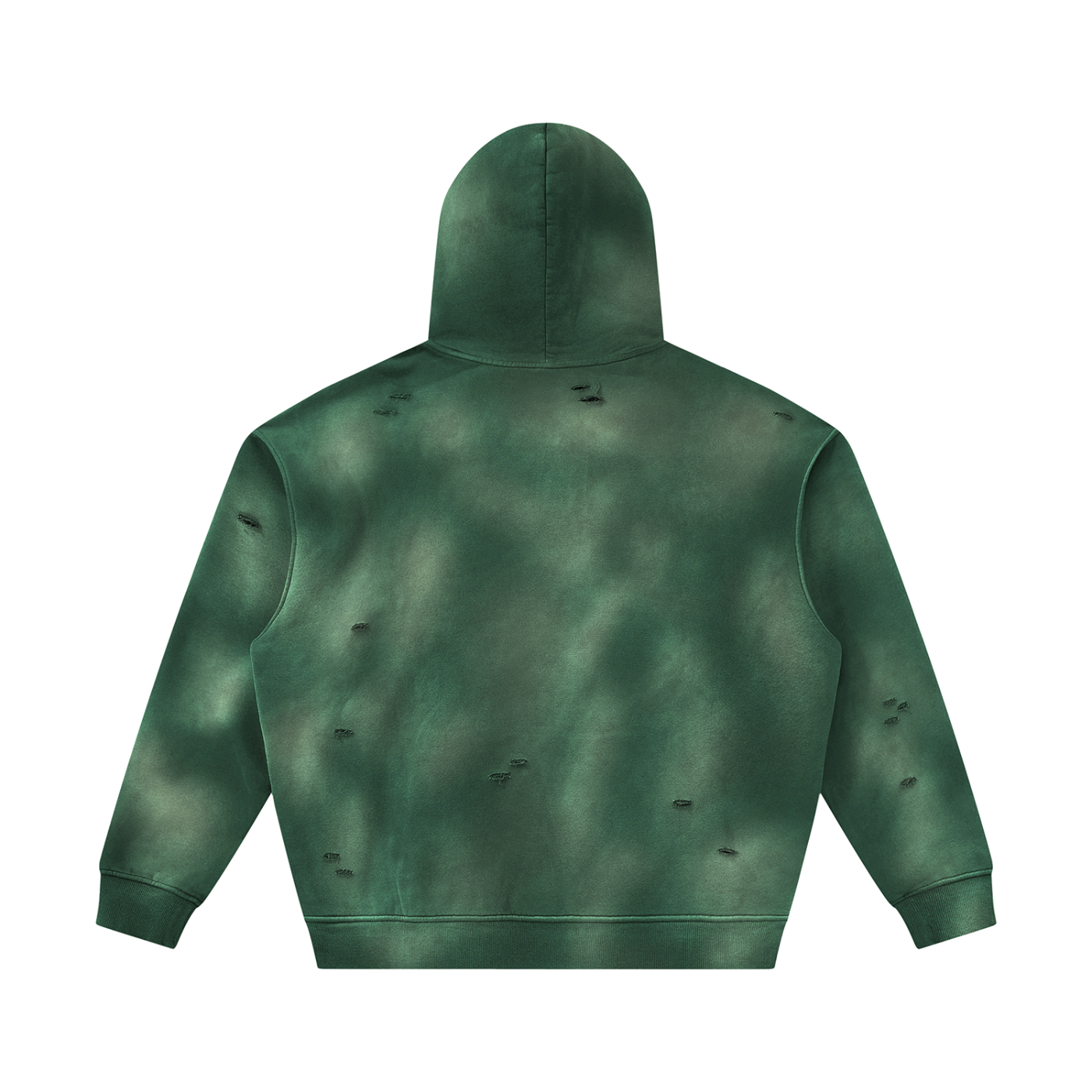 Da regin Unisex Sunfade Frayed Fleece Hoodie