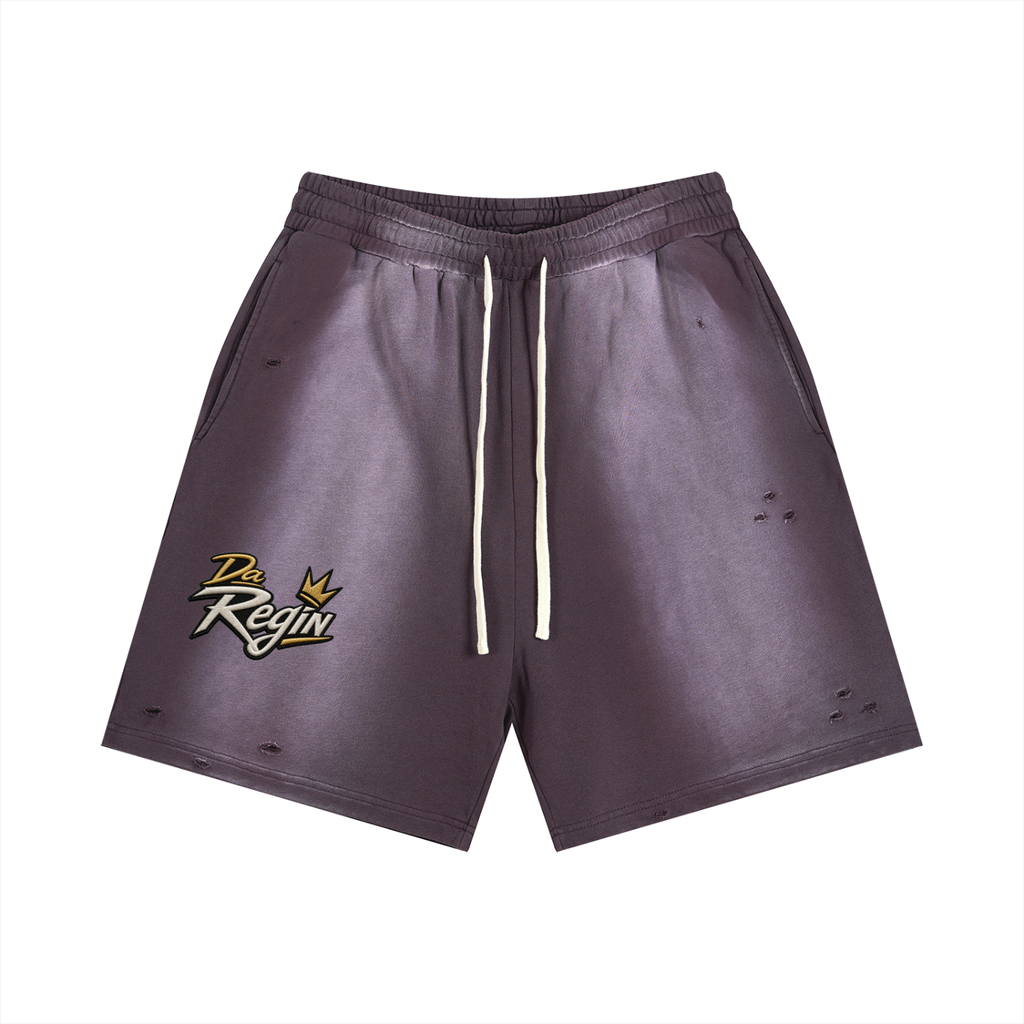 Da regin  Sun Fade Distressed Shorts