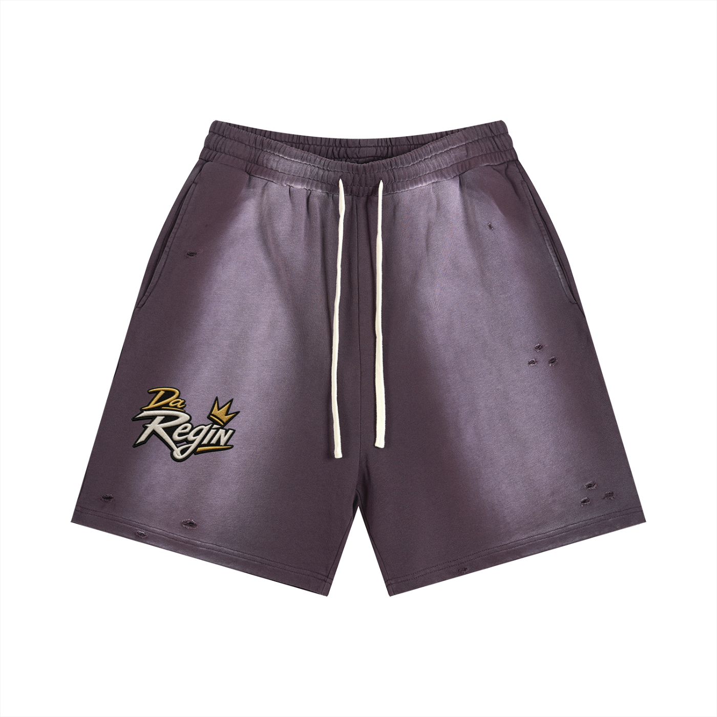 Da regin  Sun Fade Distressed Shorts