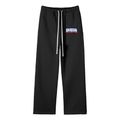 DA REGIN Unisex Solid Color Fleece Straight Leg Pants