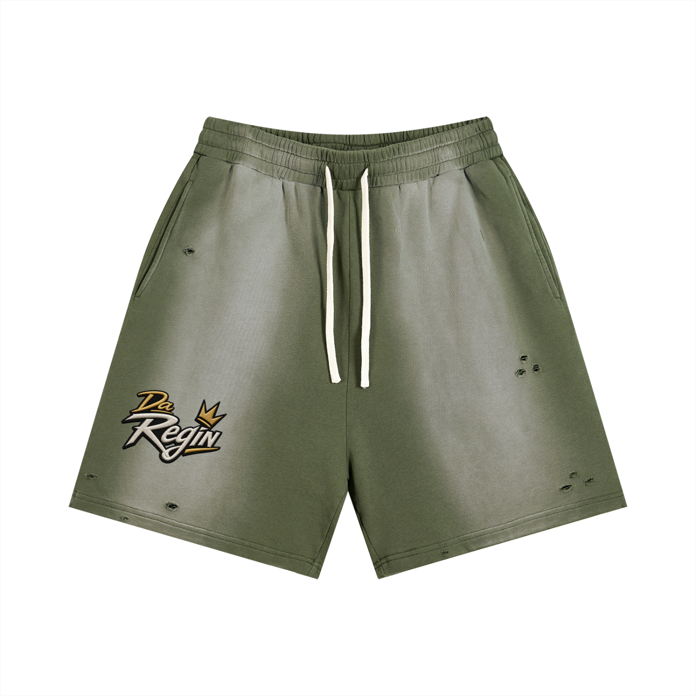 Da regin  summer  2027 Sun Fade Distressed Shorts