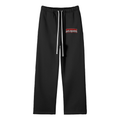 DA REGIN Unisex Solid Color Fleece Straight Leg Pants