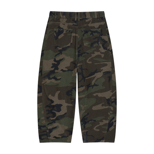 Da regin  Men’s Camo Barrel Leg Cargo Pants