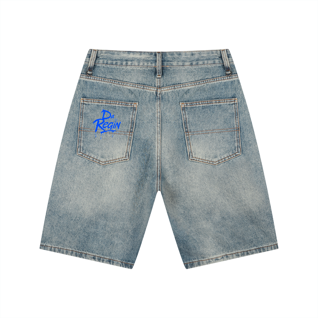 Men's Vintage Wash Denim Shorts