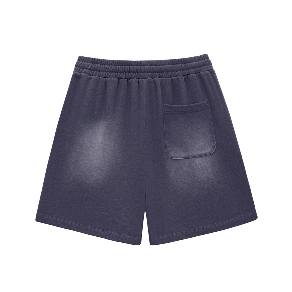 Da regin Sun Fade Raw Edge Cotton Shorts