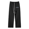 DA REGIN Unisex Solid Color Fleece Straight Leg Pants