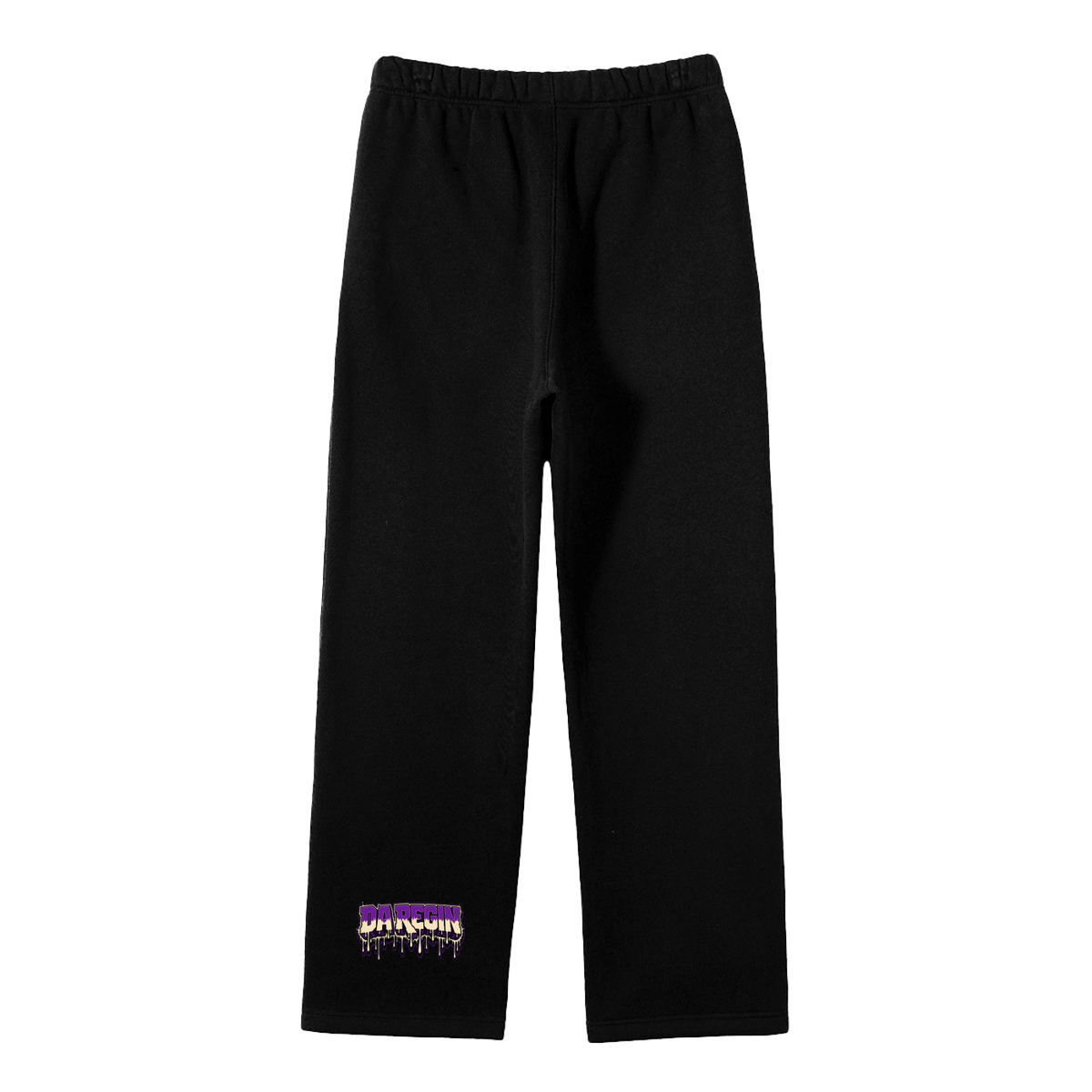 Daregin Unisex Solid Color Fleece Straight Leg Pants