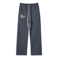Da regin Unisex Solid Color Fleece Straight Leg Pants