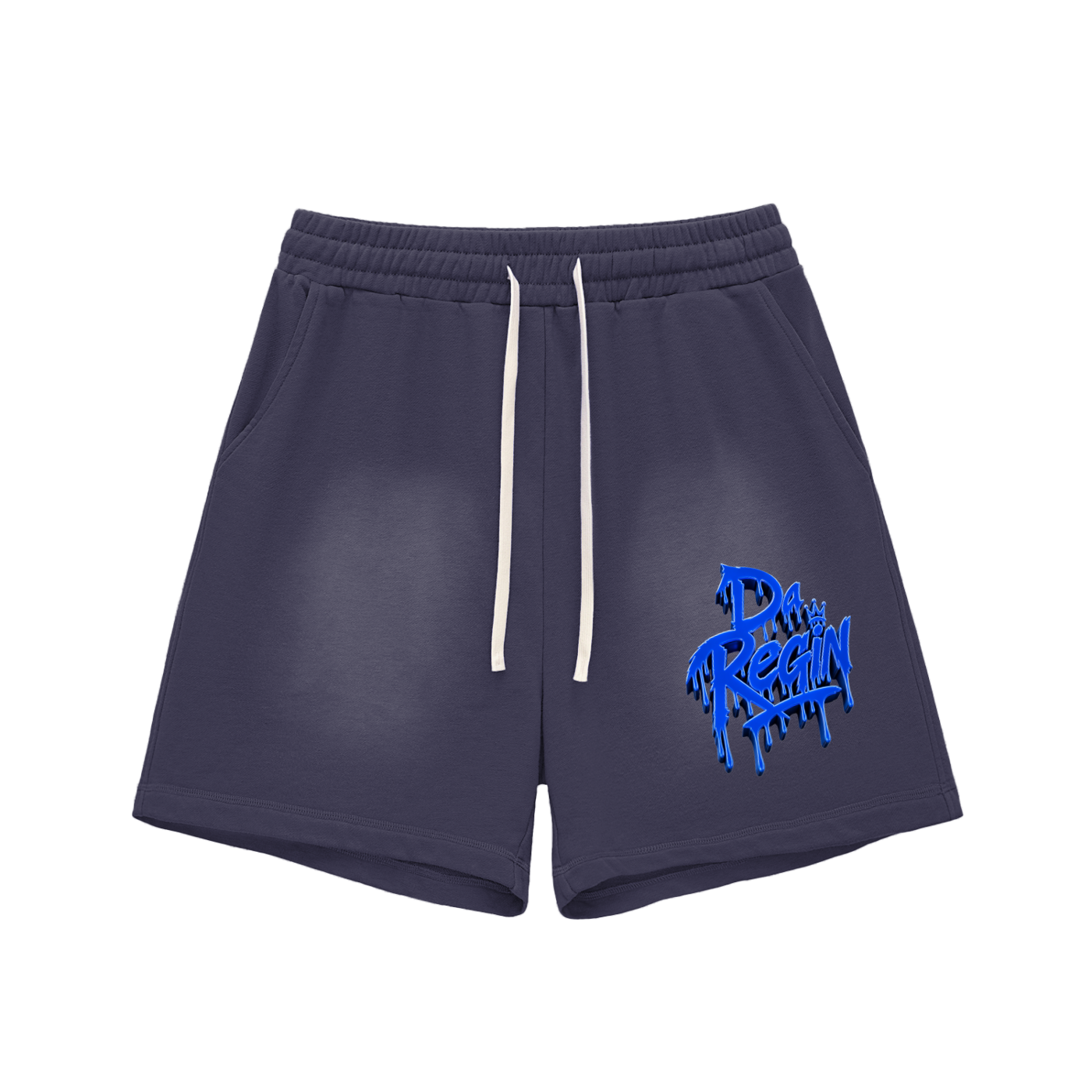 Da regin Sun Fade Raw Edge Cotton Shorts