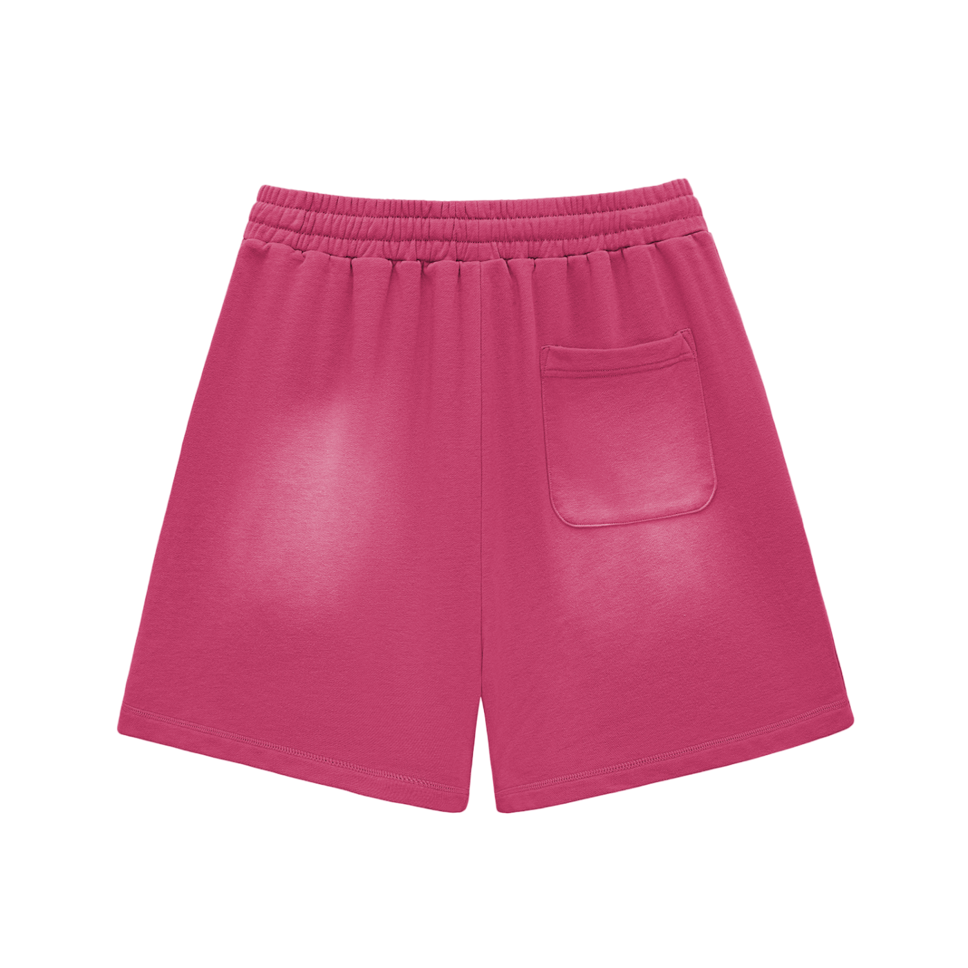 Da regin Sun Fade Raw Edge Cotton Shorts